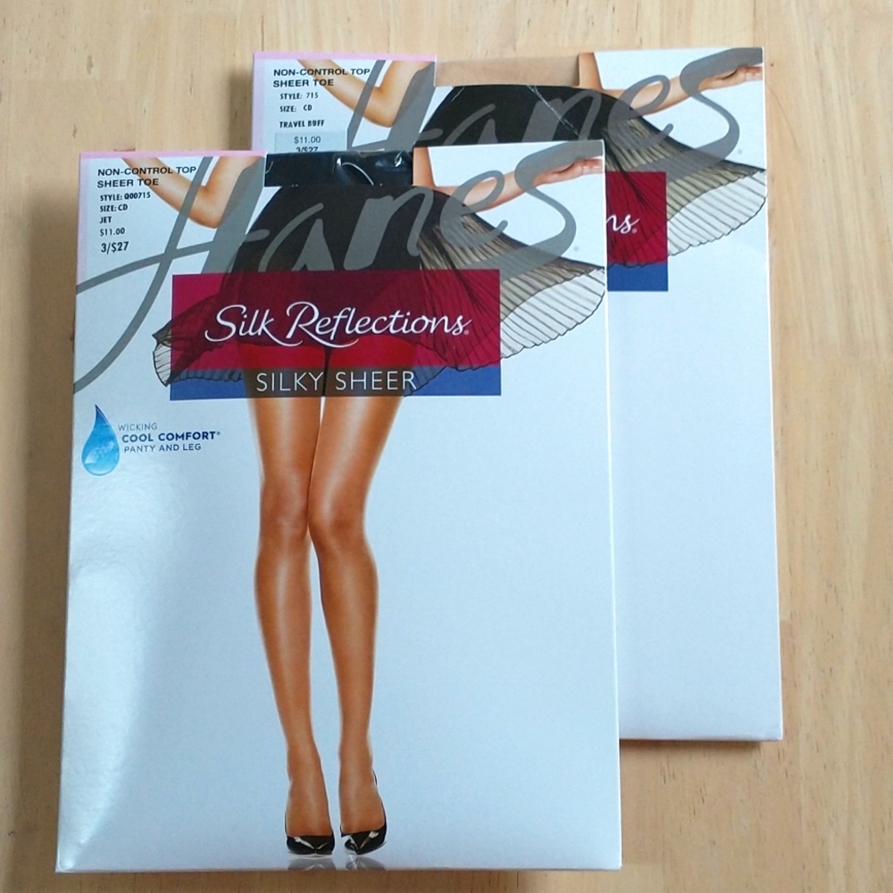 2 Pairs Silk Reflection's Pantyhose